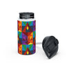 Water Bottle, Colorful Fun Design, Stainless Steel, Standard Lid