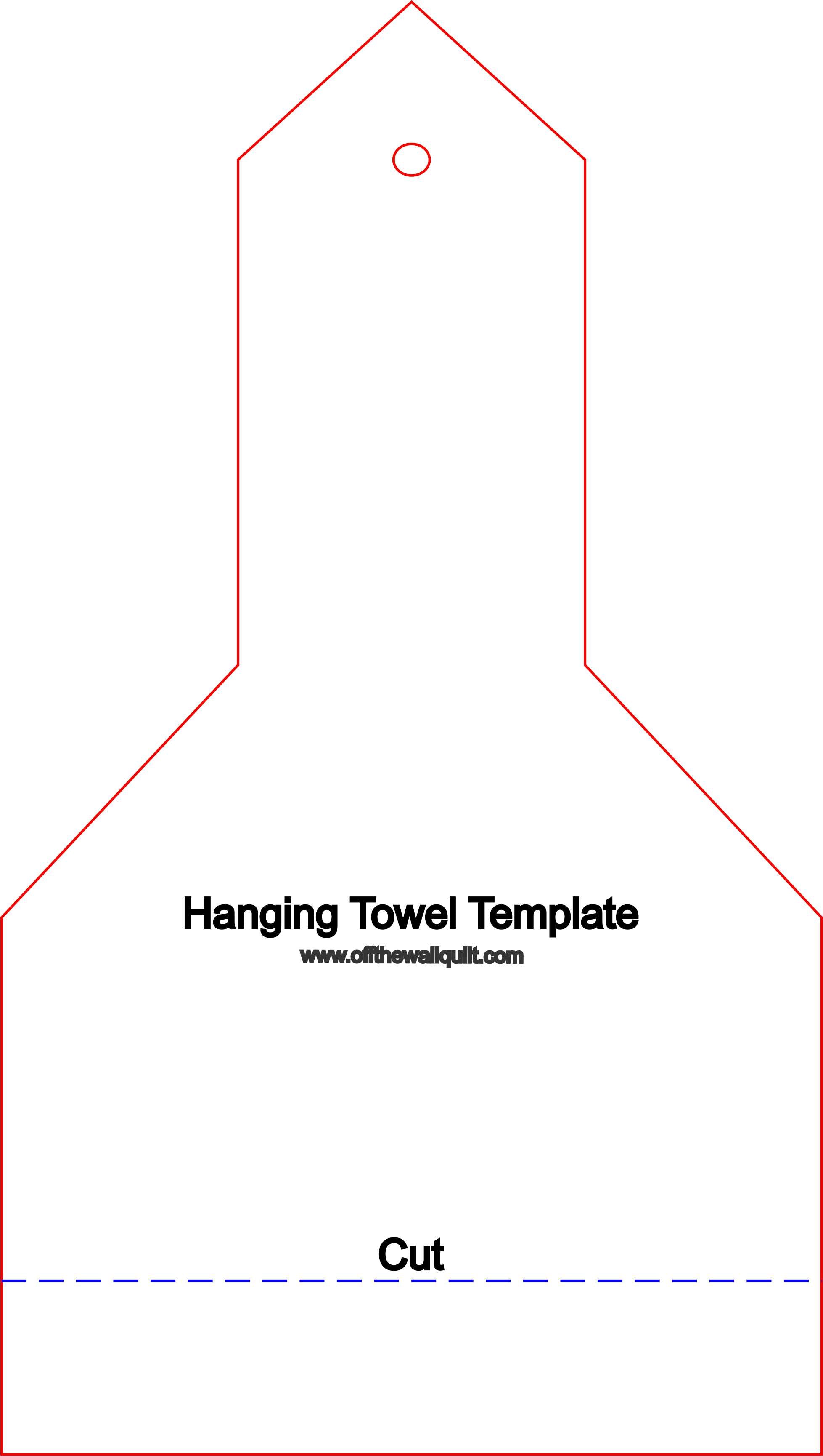 Hanging Hand Towel Stencils